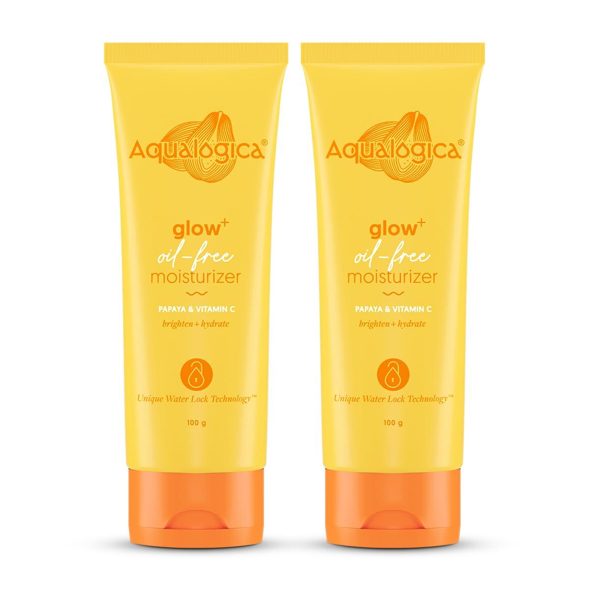 Aqualogica Glow+ Oil-Free Moisturizer Duo 100 g X Pack Of 2 For Oily Skin Glow Boost Lightweight Daily Face Care
Aqualogica Glow+ Oil-Free Moisturizer Duo 100 g X Pack Of 2 For Oily Skin Glow Boost Lightweight Daily Face Care