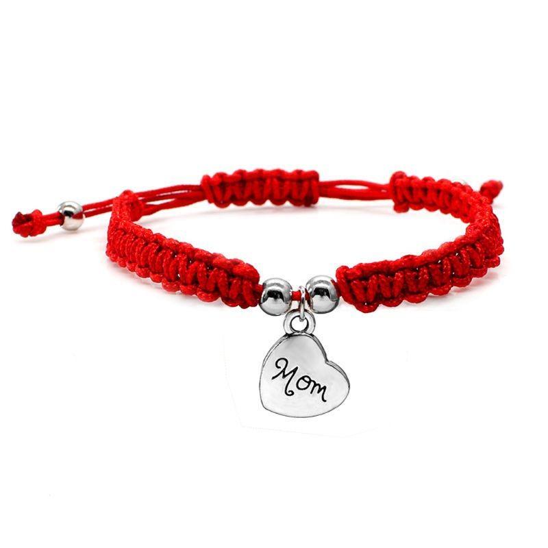 1Pc Red String Bracelet Kabbalah Lucky Mom Pendant Braided String Mother s Day Jewelry срібний
1Pc Red String Bracelet Kabbalah Lucky Mom Pendant Braided String Mother s Day Jewelry срібний