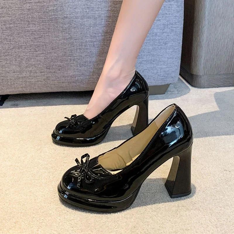 Fashion 2025Women s Fashion Thick Autumn New Square Head Shallow Mouth Butterfly Knot Platform Slip-on Heels 35 чёрный
Fashion 2025Women s Fashion Thick Autumn New Square Head Shallow Mouth Butterfly Knot Platform Slip-on Heels 35 чёрный