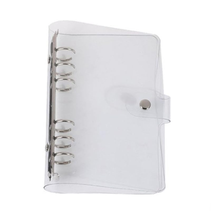 system notebook A5 transparent notebook cover With button notes memo office student diary 6 holes ring binder
system notebook A5 transparent notebook cover With button notes memo office student diary 6 holes ring binder