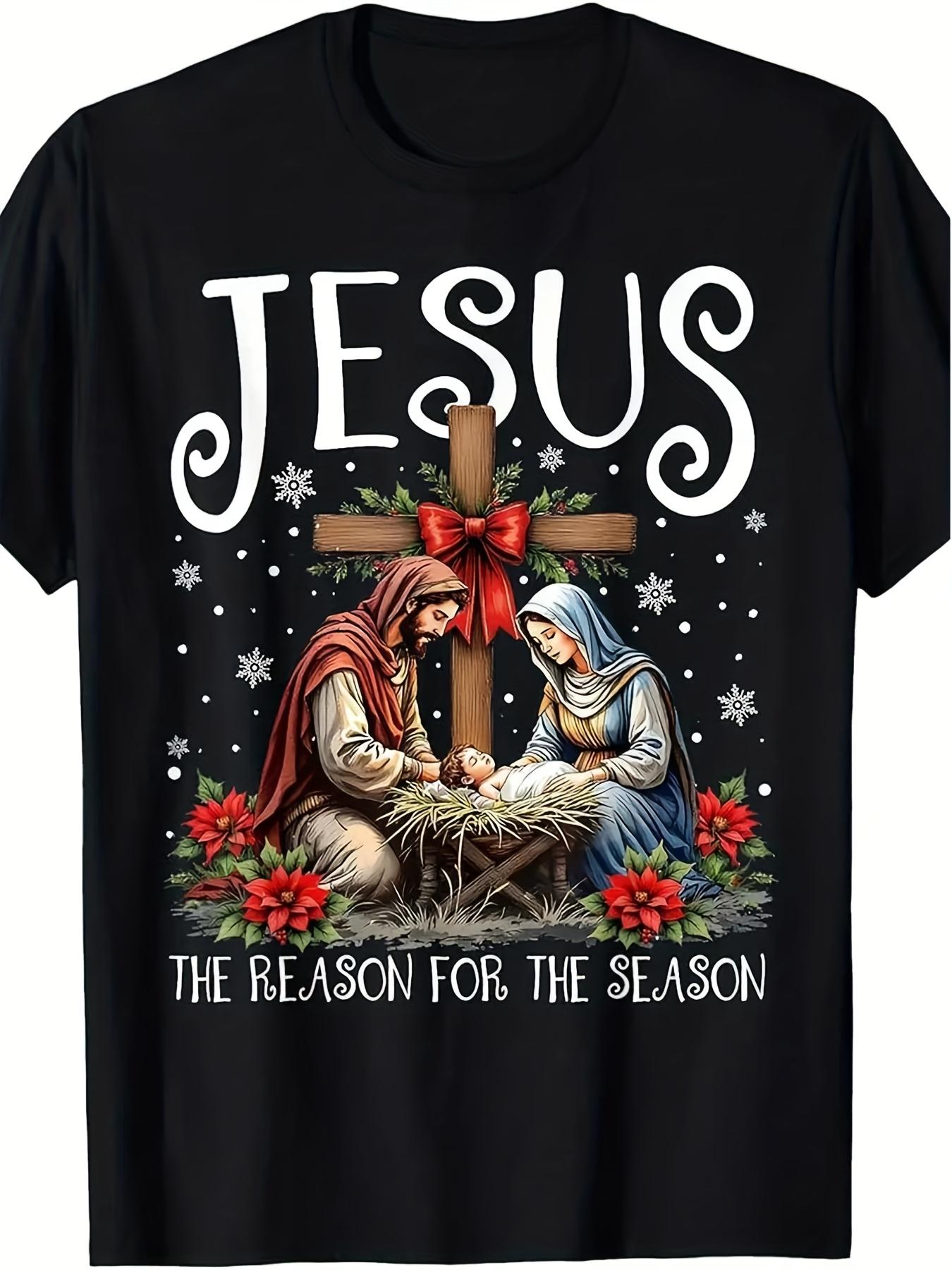 Nativity Scene & Cross Vintage Christian Graphic T-Shirt 100% Cotton O-Neck Short Sleeve Summer Casual Mens T-shirt Streetwear 5XL різнокольоровий
Nativity Scene & Cross Vintage Christian Graphic T-Shirt 100% Cotton O-Neck Short Sleeve Summer Casual Mens T-shirt Streetwear 5XL різнокольоровий
