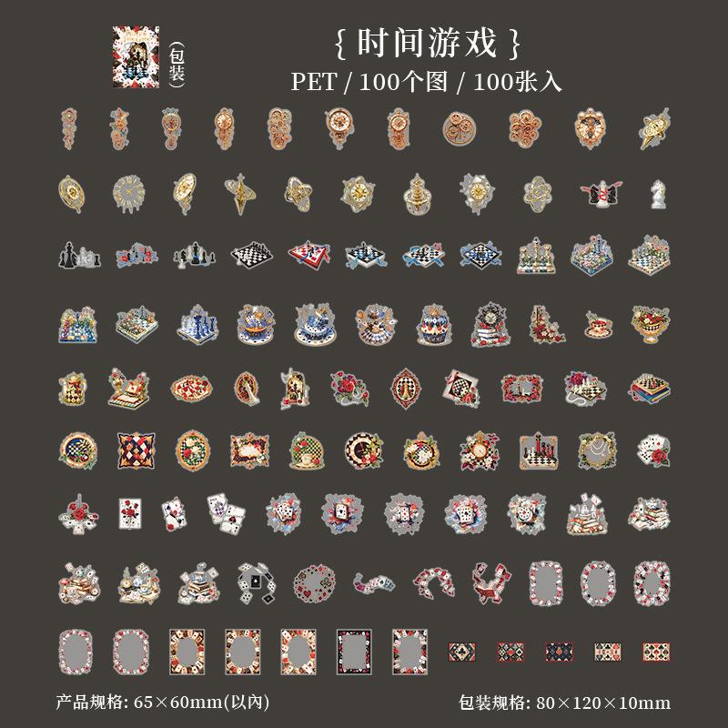100pcs/1lot kawaii Stationery Sticker Alice s Time Game junk journal Decorative
100pcs/1lot kawaii Stationery Sticker Alice s Time Game junk journal Decorative