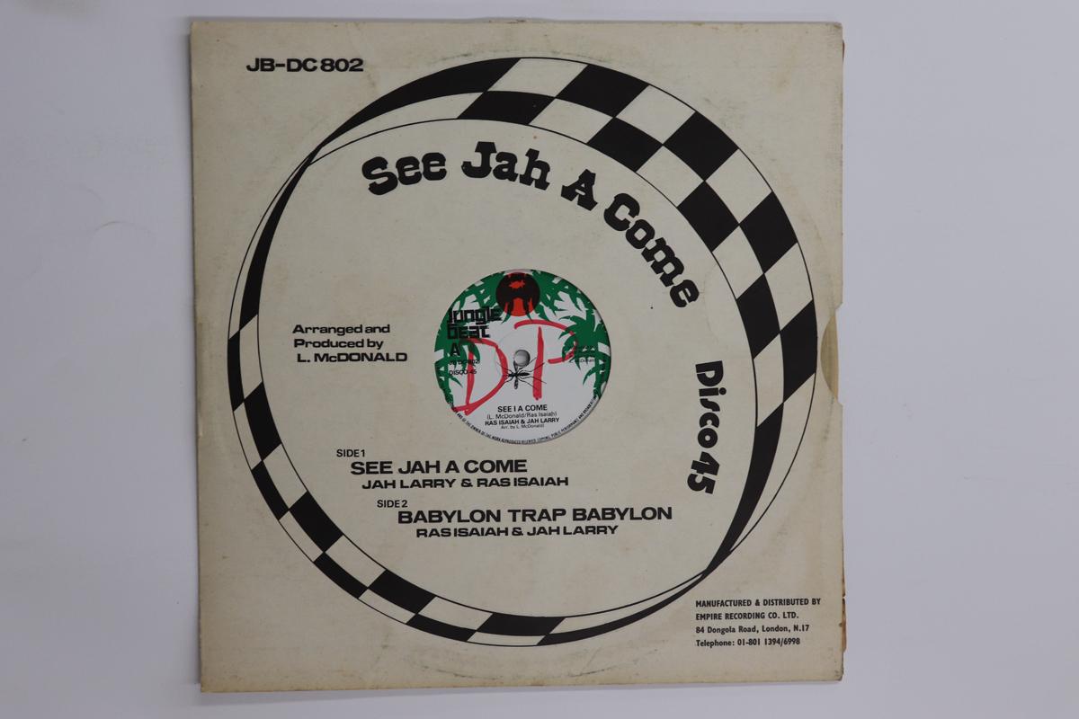 12inch Record RAS ISAIAH JAH LARRY See I A Come Babylon Trap Babylon JBDC802 JUNGLE BEAT 1978 UK Reggae Ska Dub Used
12inch Record RAS ISAIAH JAH LARRY See I A Come Babylon Trap Babylon JBDC802 JUNGLE BEAT 1978 UK Reggae Ska Dub Used