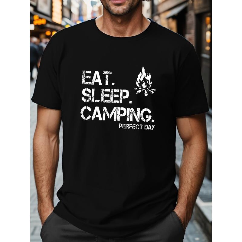 European size Men s Plus Size Eat, Sleep, Camping Graphic T-Shirt - Casual Cotton Round Neck Tee with Geometric Design, Machine Washable 4XL чорний
European size Men s Plus Size Eat, Sleep, Camping Graphic T-Shirt - Casual Cotton Round Neck Tee with Geometric Design, Machine Washable 4XL чорний