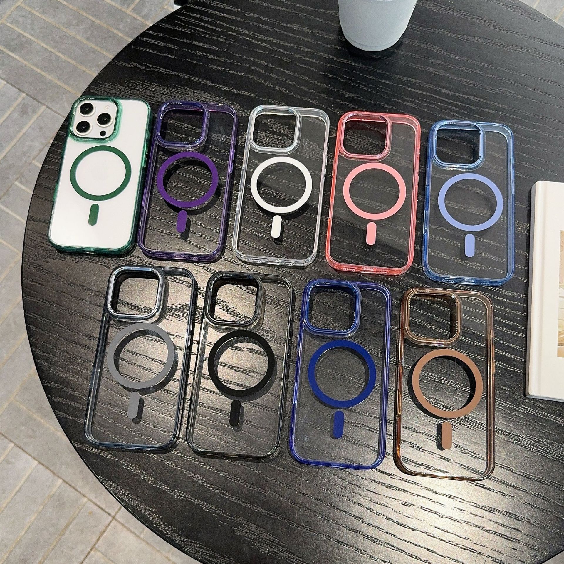Suitable for Apple 16Promax, High-transparency PC Phone Case, Strong Magnetic Attraction, Iphone15 with Metal Lens Ring iPhone16 чёрный
Suitable for Apple 16Promax, High-transparency PC Phone Case, Strong Magnetic Attraction, Iphone15 with Metal Lens Ring iPhone16 чёрный