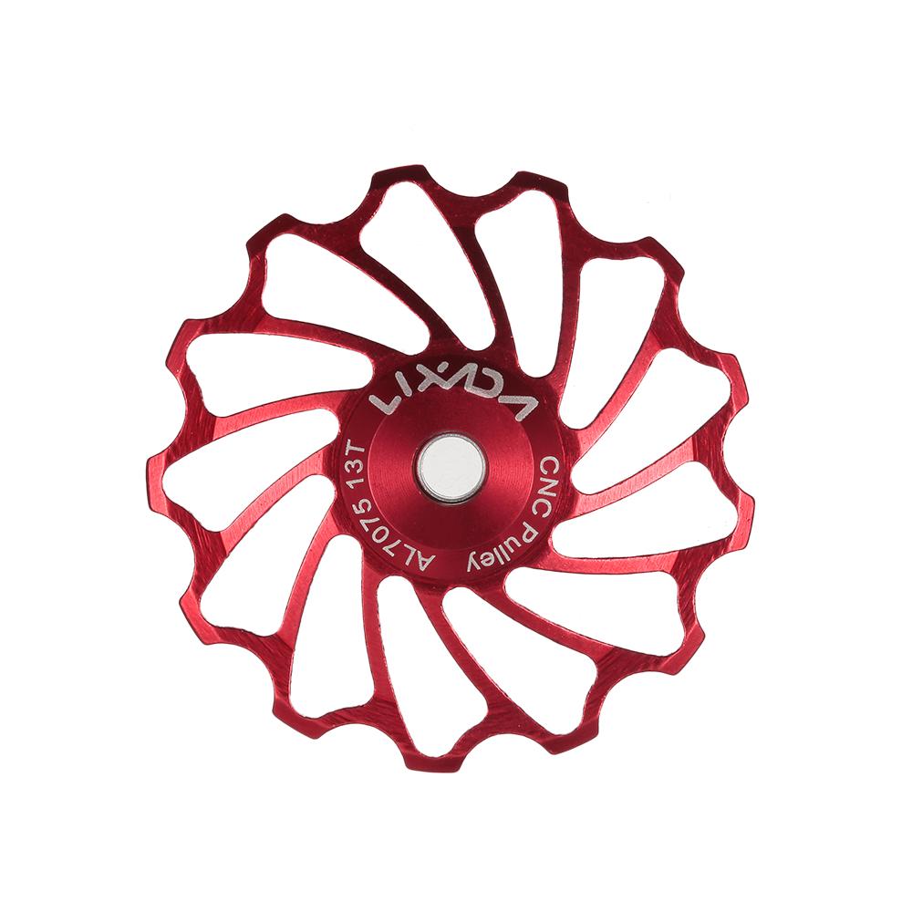 Lixada MTB Шоссейный велосипед Керамический шкив 7075 Задний переключатель из алюминиевого сплава 13T Направляющая Велосипедная керамика 13T