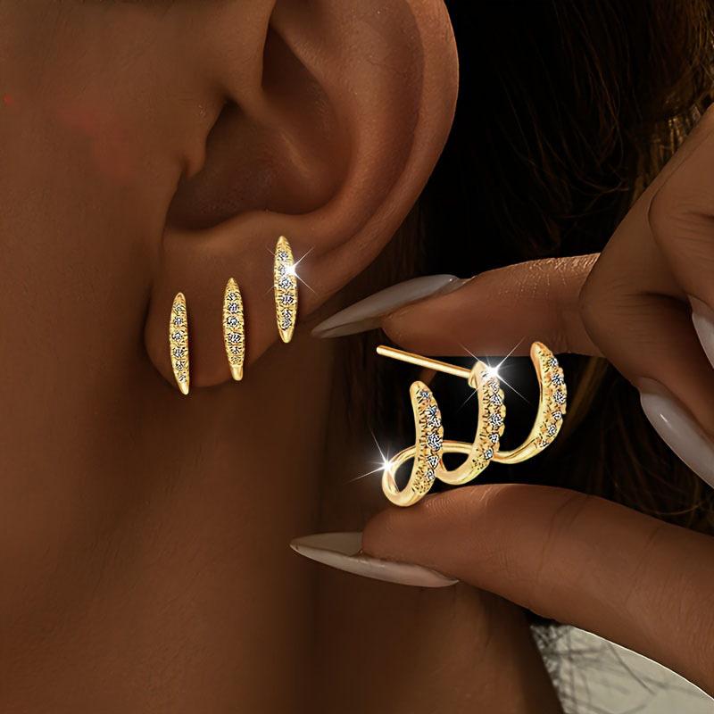Exquisite Copper Color Claw Stud Earrings with Crystal Modern Versatile Fashion Women s Zircon Accessory золотой
Exquisite Copper Color Claw Stud Earrings with Crystal Modern Versatile Fashion Women s Zircon Accessory золотой