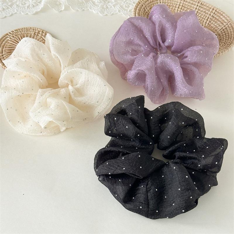 15cm Rhinestone Print Solid Color Soft Mesh Women Hair Scrunchie Fashion Girl Elastic Hair Bands Hair Ties Ponytail Accessories
15cm Rhinestone Print Solid Color Soft Mesh Women Hair Scrunchie Fashion Girl Elastic Hair Bands Hair Ties Ponytail Accessories
