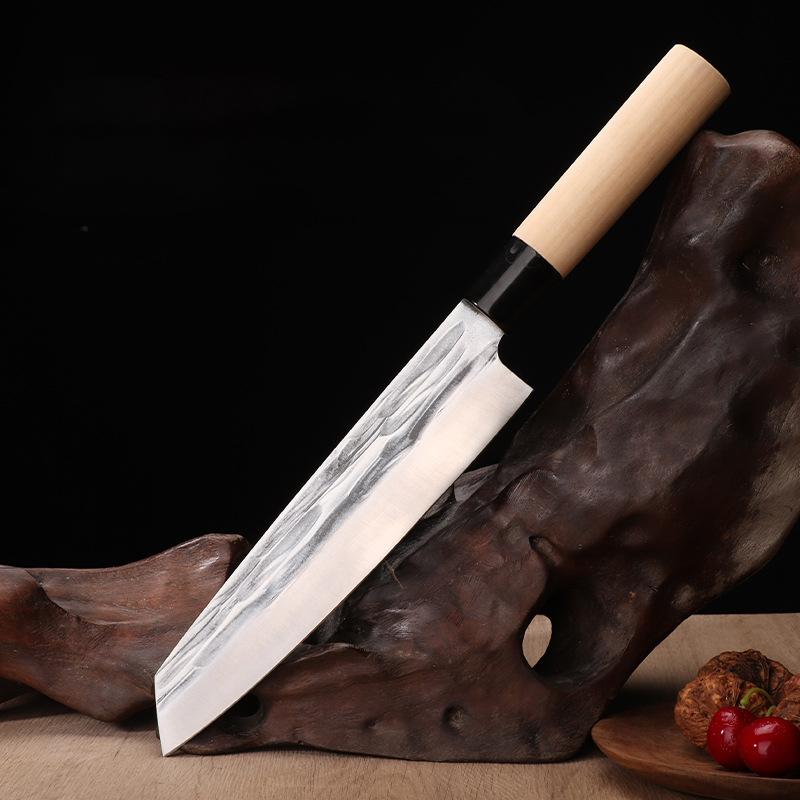 Ковка Нож шеф-повара из нержавеющей стали Кухонные ножи для суши Острый японский нож Накири Кливер Универсальный нож для нарезки Кухонный нож