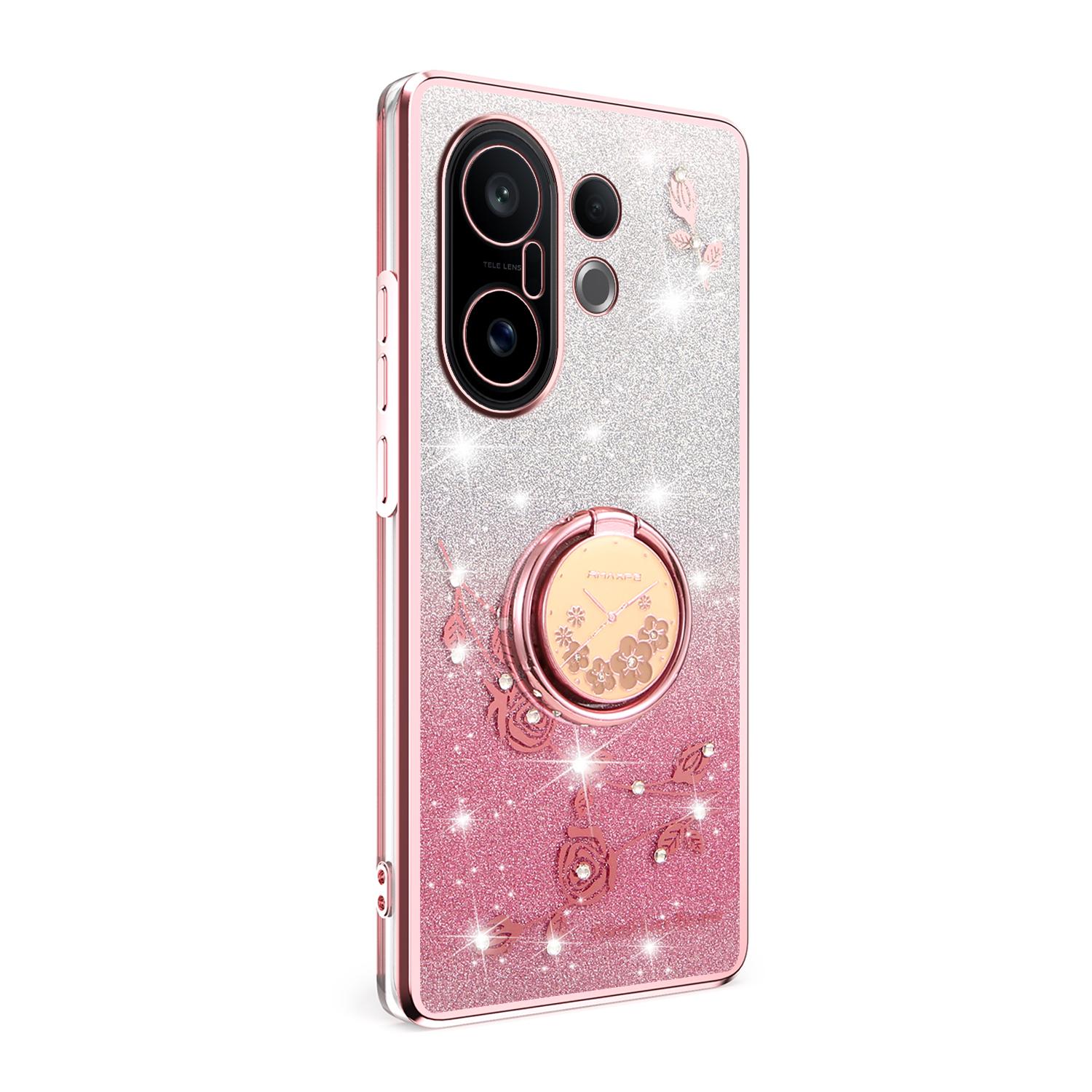 KADEM For vivo S30 Pro mini 5G Case Ring Kickstand TPU Flowers Phone Cover Gradient Glitter Rose Gold
KADEM For vivo S30 Pro mini 5G Case Ring Kickstand TPU Flowers Phone Cover Gradient Glitter Rose Gold