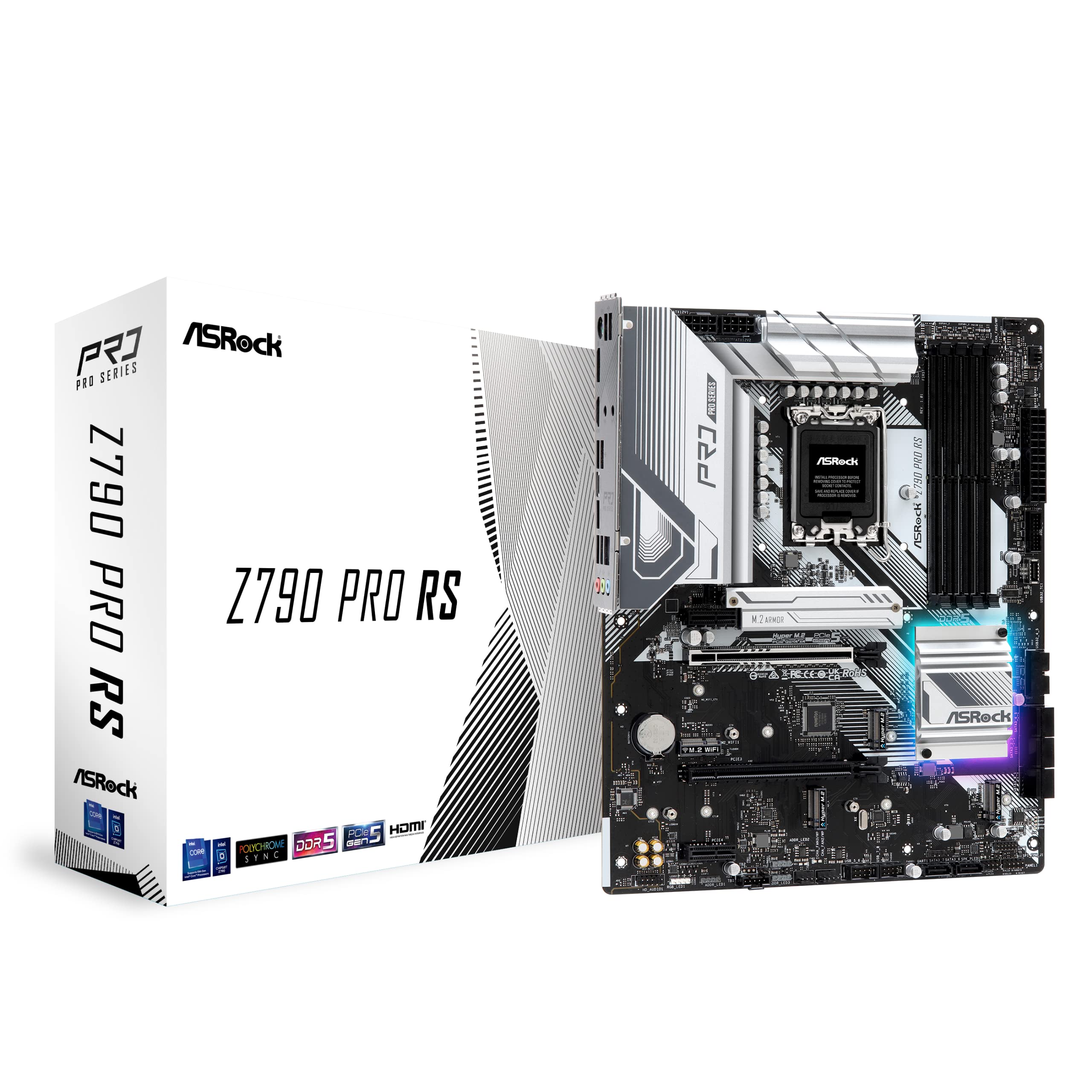 Материнська плата ASRock Z790 Pro RS, сумісна з процесором Intel 12-го та 13-го поколінь, набором мікросхем Z790 DDR5 ATX, авторизований дистриб’ютор материнської плати (LGA1700)
Материнська плата ASRock Z790 Pro RS, сумісна з процесором Intel 12-го та 13-го поколінь, набором мікросхем Z790 DDR5 ATX, авторизований дистриб’ютор материнської плати (LGA1700)