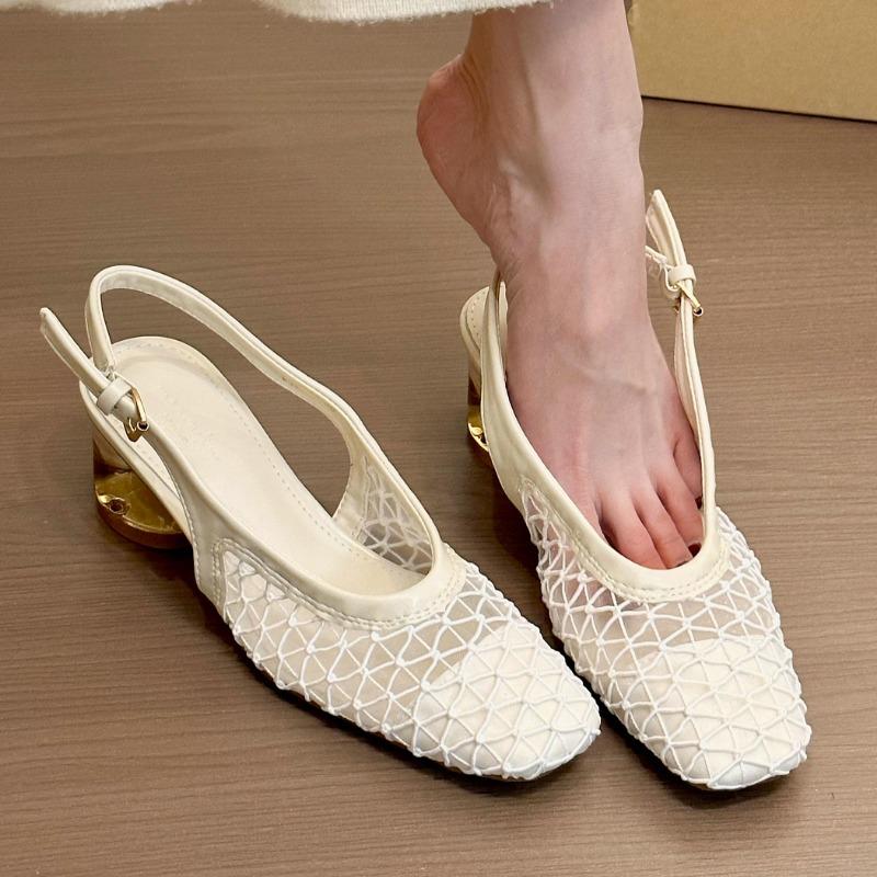 Fashion Mesh High Heels Sandals Women Shoes Hollow Square Toe Slippers 2025 Trend Summer Elegant Dress Pumps Chunky Sandalias De Mujer 40
Fashion Mesh High Heels Sandals Women Shoes Hollow Square Toe Slippers 2025 Trend Summer Elegant Dress Pumps Chunky Sandalias De Mujer 40