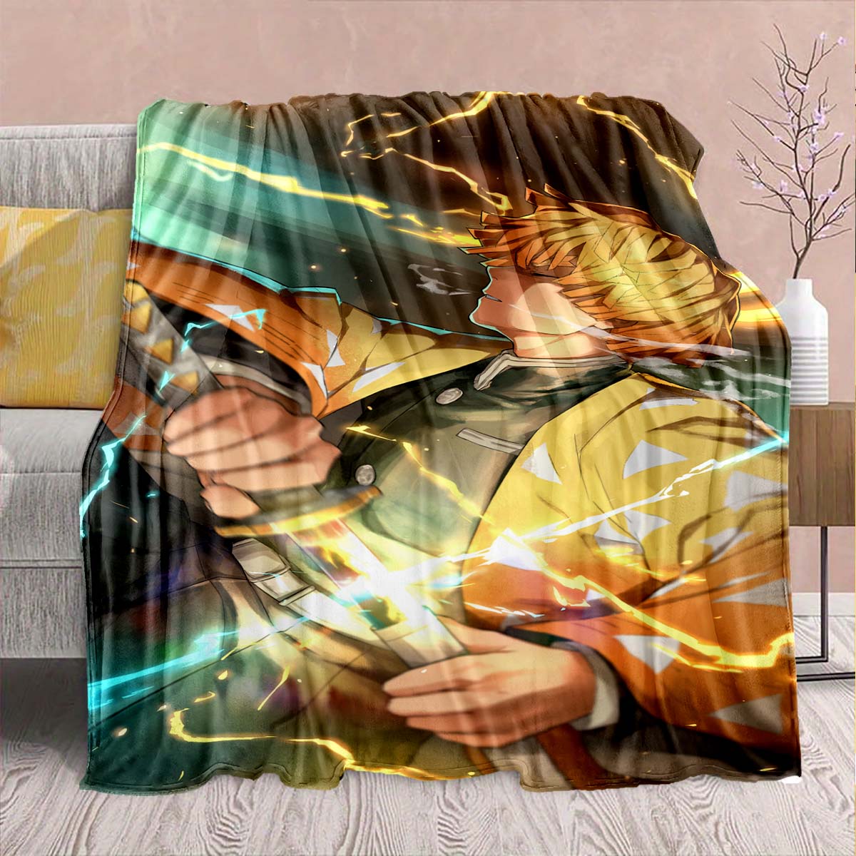 Demon Slayer Anime Flannel Blanket - Soft Warm Perfect for Sofa, Bedding Camping Travel Office Home Decor 75x90cm
Demon Slayer Anime Flannel Blanket - Soft Warm Perfect for Sofa, Bedding Camping Travel Office Home Decor 75x90cm