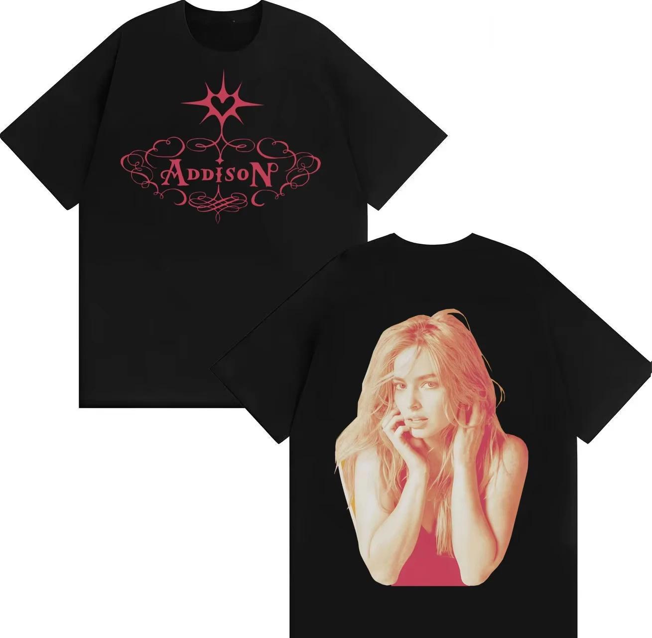 Singer Addison Rae Double Sided Print Tee Unisexs Women Punk TShirt Harajuku Pure Cotton Crewneck Y2K Short Sleeve T Shirts S
Singer Addison Rae Double Sided Print Tee Unisexs Women Punk TShirt Harajuku Pure Cotton Crewneck Y2K Short Sleeve T Shirts S