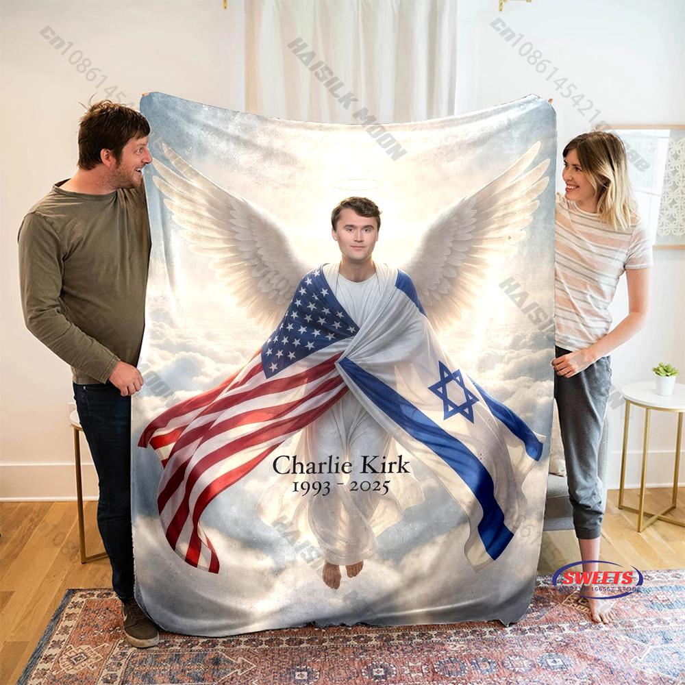 10 Styles Charlie Kirk Angelic Advocate Theme Blanket Home Bed Travel Camping Blanket Sofa Bedding Cover Blanket Gift for Friend 75x90cm
10 Styles Charlie Kirk Angelic Advocate Theme Blanket Home Bed Travel Camping Blanket Sofa Bedding Cover Blanket Gift for Friend 75x90cm