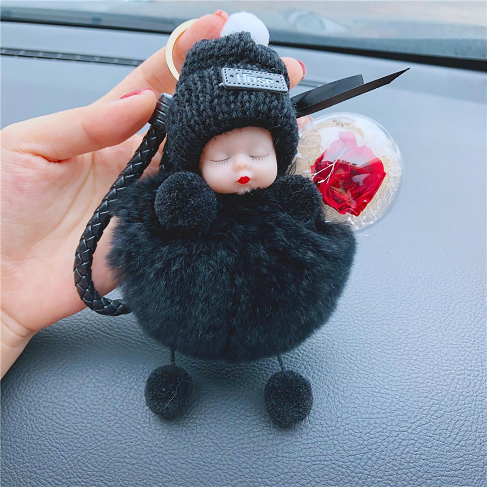 Plush Doll Keychain with Preserved Flower in Transparent Ball Soft Fabric Accessories for Bag Decoration and Key Holder with Loop Strap One Size чорний
Plush Doll Keychain with Preserved Flower in Transparent Ball Soft Fabric Accessories for Bag Decoration and Key Holder with Loop Strap One Size чорний