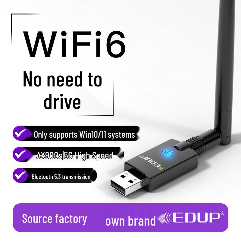 AX900Mbps Dual-Band WiFi 6 + Bluetooth 5.3 USB High-Gain Wireless Network Adapter With Driver
AX900Mbps Dual-Band WiFi 6 + Bluetooth 5.3 USB High-Gain Wireless Network Adapter With Driver