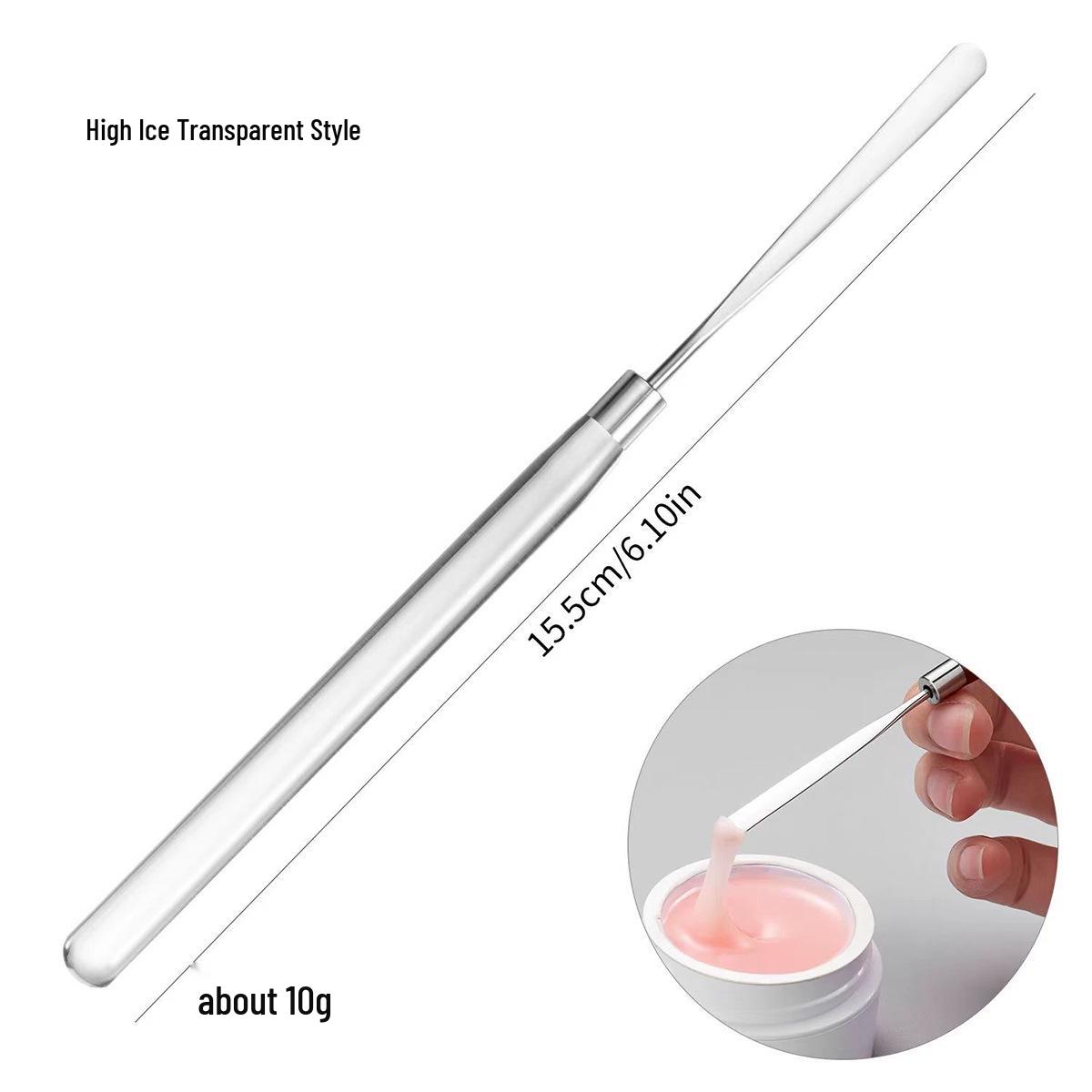 Многофункциональная палочка для смешивания нейл-арта из массива дерева с прозрачной лопаткой для геля из нержавеющей стали
Многофункциональная палочка для смешивания нейл-арта из массива дерева с прозрачной лопаткой для геля из нержавеющей стали