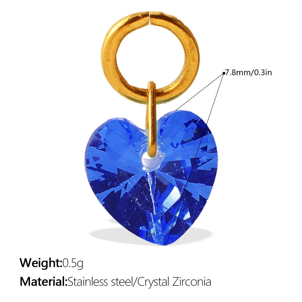 European and American Light Luxury Style Versatile Color Love Zircon Pendant Colorful DIY Bracelet Necklace Earrings Jewelry Accessories
European and American Light Luxury Style Versatile Color Love Zircon Pendant Colorful DIY Bracelet Necklace Earrings Jewelry Accessories