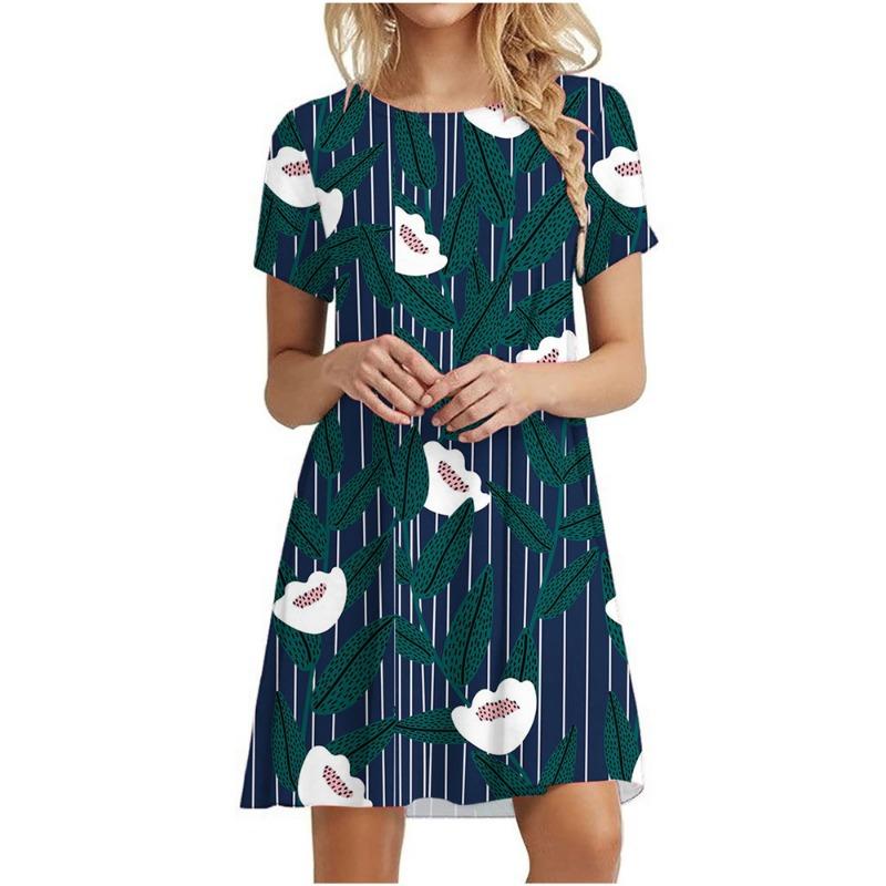 Daisy Print Dresses For Summer Plant Flowers Short Sleeve Dress Fashion O-Neck Loose Dress Oversized Women Casual Clothing 6XL
Daisy Print Dresses For Summer Plant Flowers Short Sleeve Dress Fashion O-Neck Loose Dress Oversized Women Casual Clothing 6XL