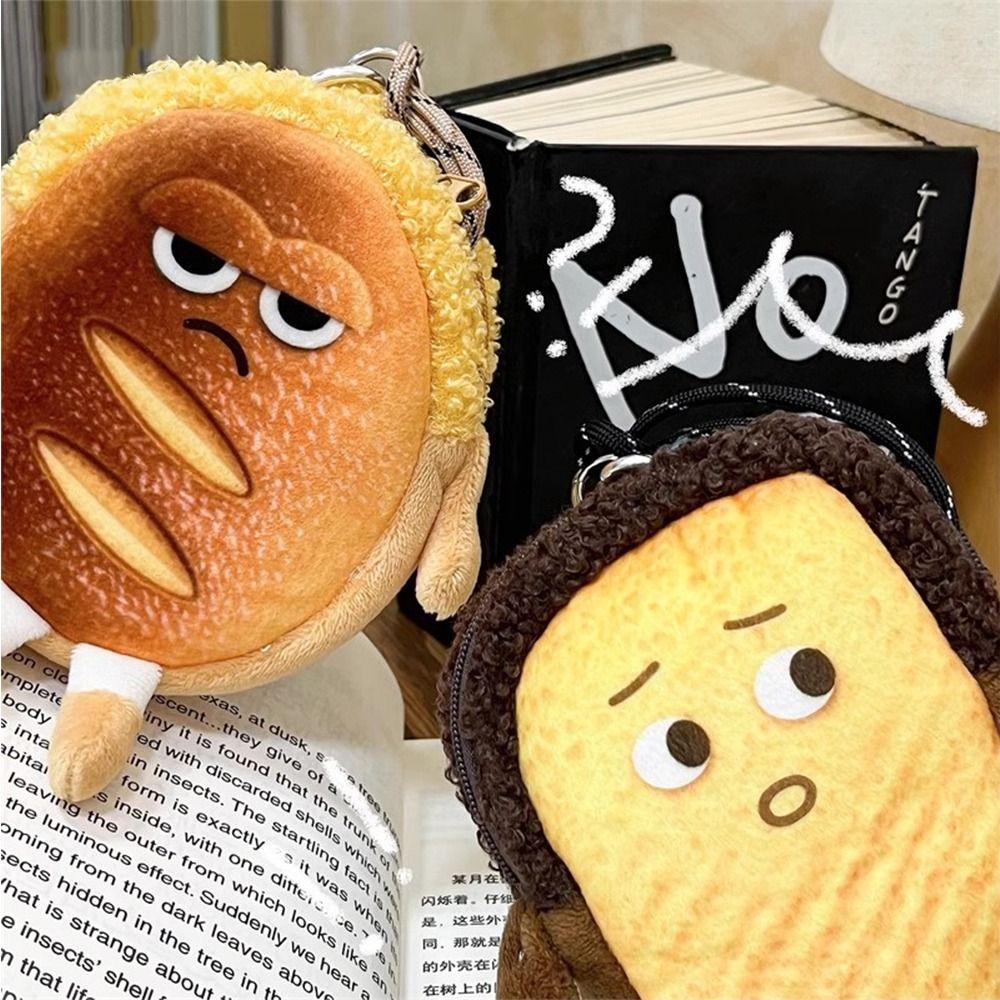 Bread Expression Coin Purse Toast Halter Small Bag Sweet Bread Key Chain Bag Women C
Bread Expression Coin Purse Toast Halter Small Bag Sweet Bread Key Chain Bag Women C
