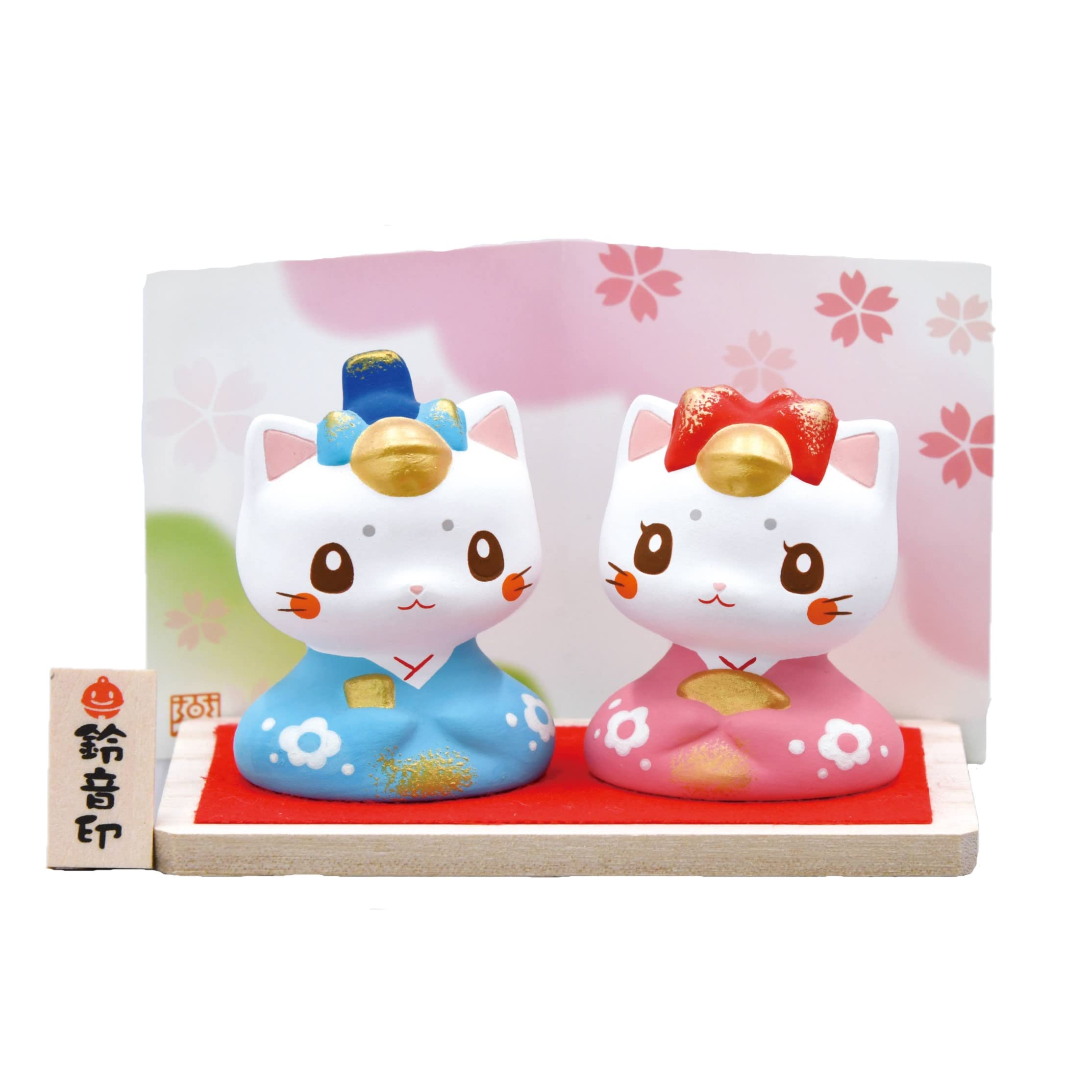 Yakushi Kiln Nishikiya Cat Suzune Hina wooden Male Total length 6cm Female Total length (with stand) Hina Hina 5.5cm
Yakushi Kiln Nishikiya Cat Suzune Hina wooden Male Total length 6cm Female Total length (with stand) Hina Hina 5.5cm