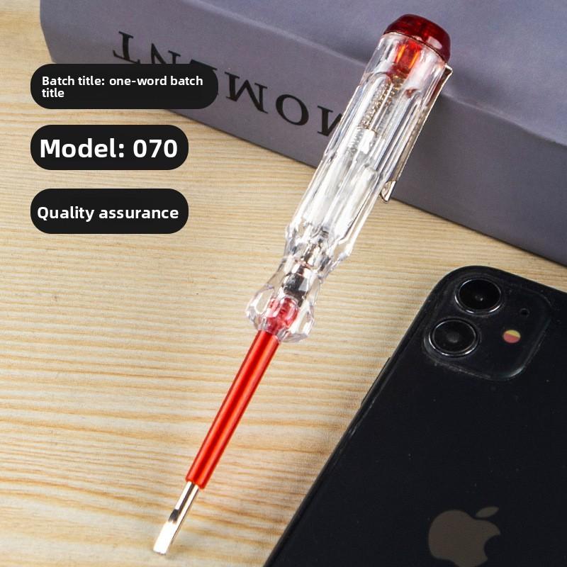 Professional Test Pen Electrical Voltage Detector For Home Use And Circuit Inspection червоний
Professional Test Pen Electrical Voltage Detector For Home Use And Circuit Inspection червоний