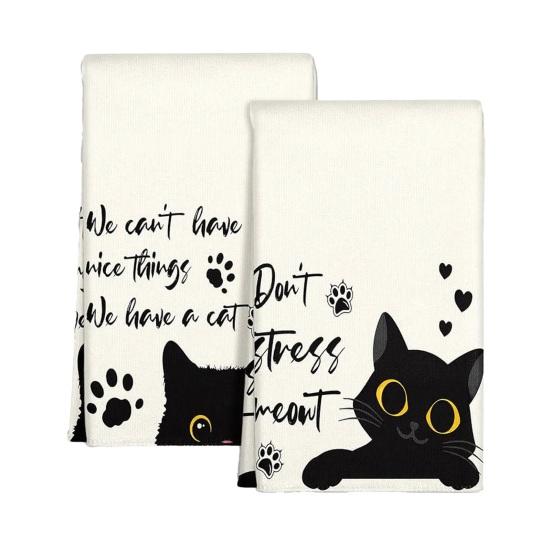 2Pcs Dish Towel Colorful Cat Flower Pattern Super Water Absorbent Reusable Kitchen Towels Machine Washable Dish Rags A
2Pcs Dish Towel Colorful Cat Flower Pattern Super Water Absorbent Reusable Kitchen Towels Machine Washable Dish Rags A