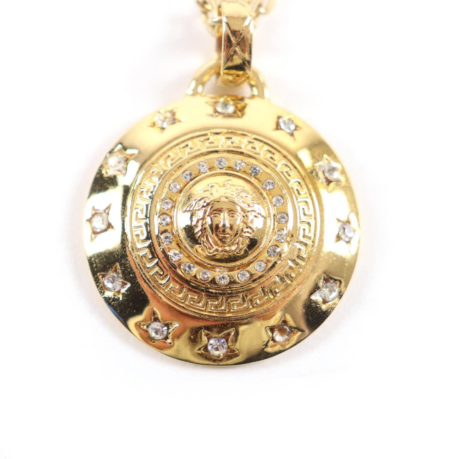 Excellent VERSACE Necklace Medusa Rhinestone Chain gold Women Used
Excellent VERSACE Necklace Medusa Rhinestone Chain gold Women Used