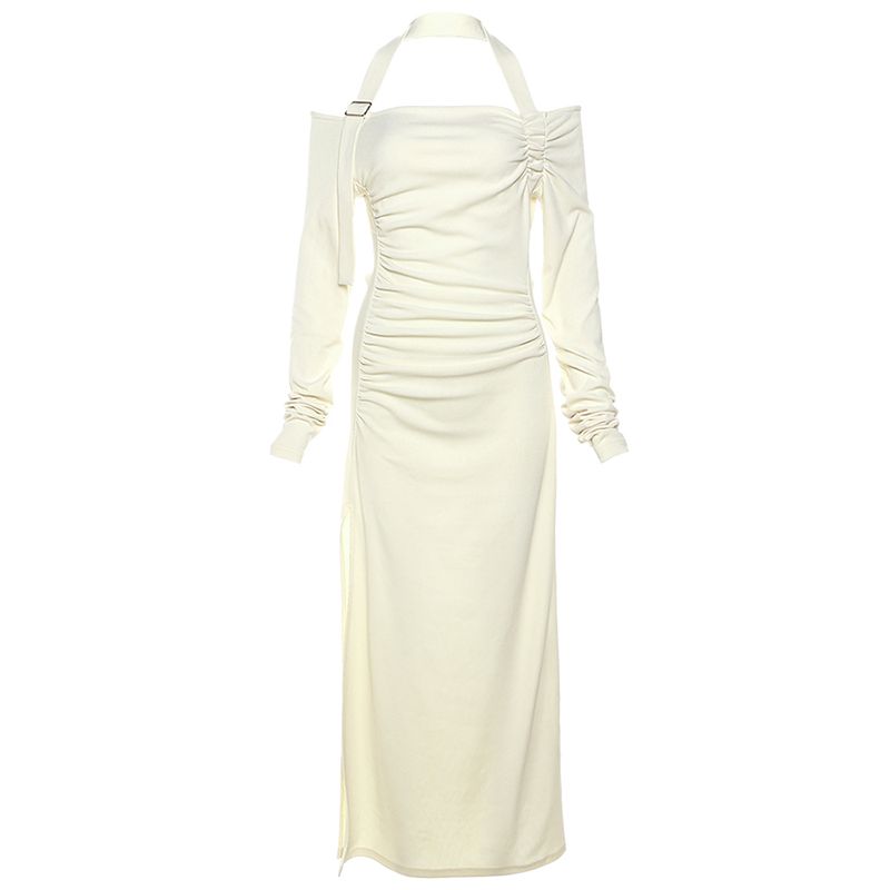 Weird Puss Dress Slim Fit Slim Fit Halterneck Apricot color S
Weird Puss Dress Slim Fit Slim Fit Halterneck Apricot color S