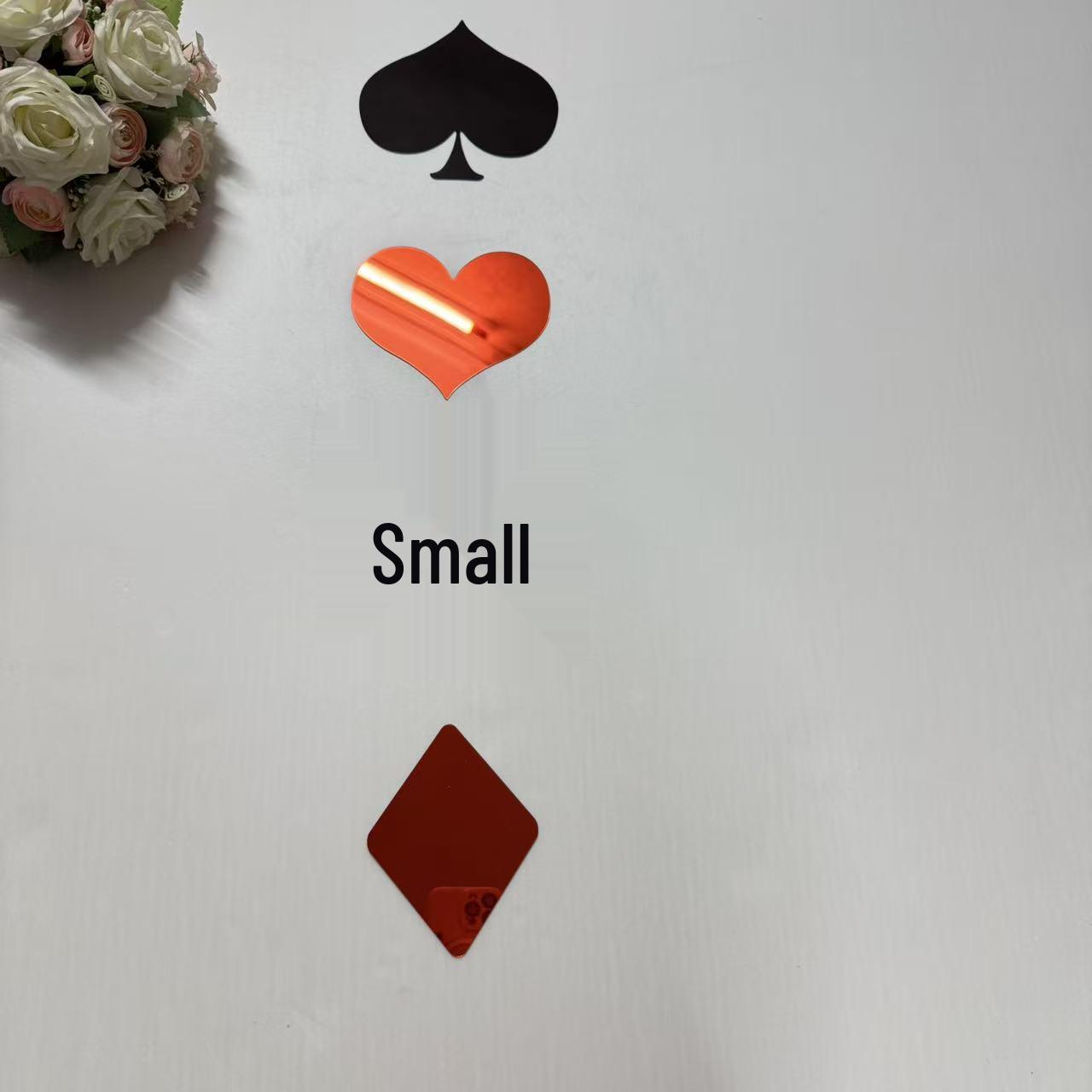 3D Cross Poker Cards Wall Sticker for Living Room or Bedroom Decor 4 pieces, 60g чорний/червоний
3D Cross Poker Cards Wall Sticker for Living Room or Bedroom Decor 4 pieces, 60g чорний/червоний