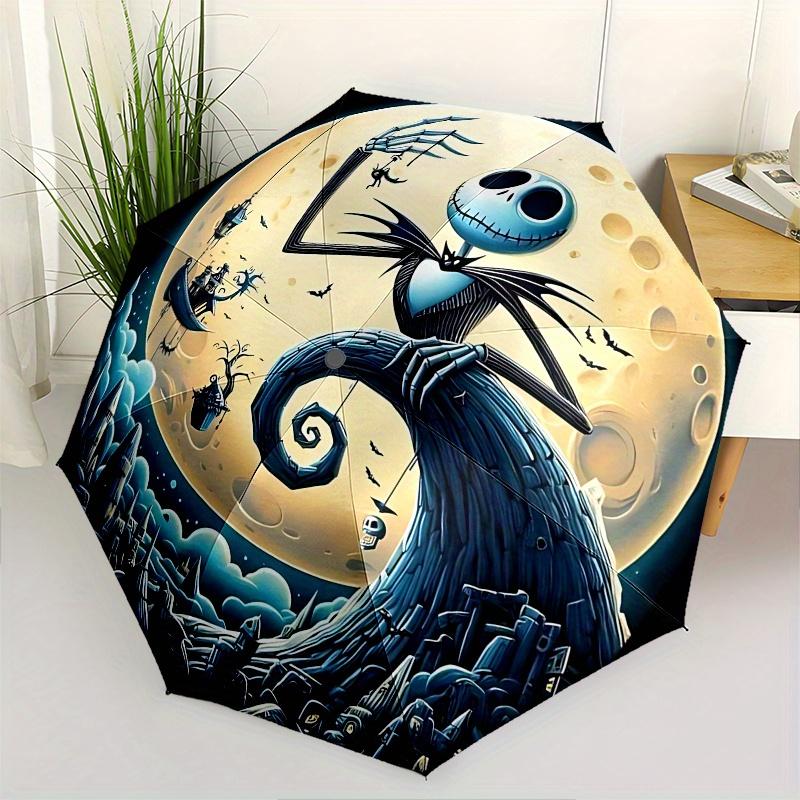 1 Auto Open Jack Skellington, Full Moon Themed Colorful 8-rib Portable Umbrella for Men and Women, A Compact Commuting Companion Suitable fo
1 Auto Open Jack Skellington, Full Moon Themed Colorful 8-rib Portable Umbrella for Men and Women, A Compact Commuting Companion Suitable fo
