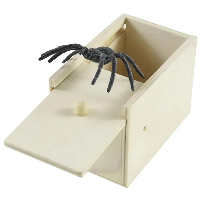 Simulation Spider With Wooden Box Kids Favors Tricky Prank Joke Toy Haunted House Horror Props Halloween Party Decor Supplies
Simulation Spider With Wooden Box Kids Favors Tricky Prank Joke Toy Haunted House Horror Props Halloween Party Decor Supplies