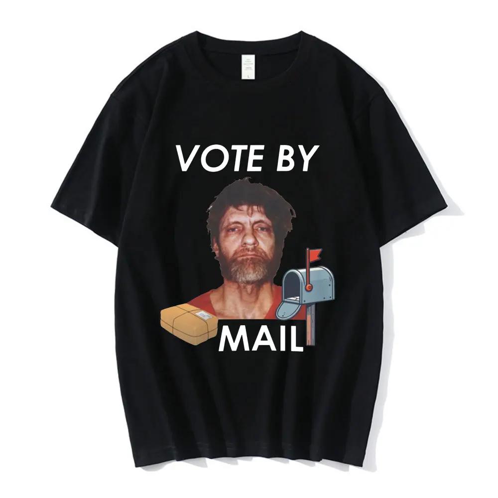 Vote By Mail Ted Kaczynski T Shirt Men Fashion Harajuku Funny Meme T-shirts Unisex High Quality Casual Vintage Cotton Tee Shirt 4XL
Vote By Mail Ted Kaczynski T Shirt Men Fashion Harajuku Funny Meme T-shirts Unisex High Quality Casual Vintage Cotton Tee Shirt 4XL
