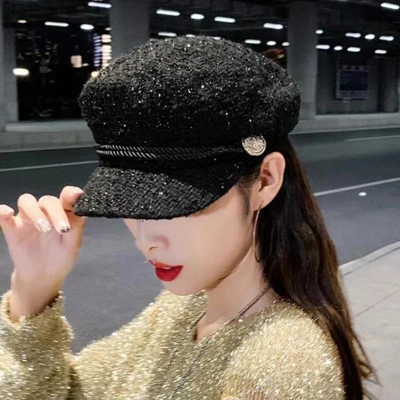 Fashion Women Men Military Hat Autumn and Winter Hats Black Ladies Beret Caps Flat Top Captain Cap Travel Cadet Octagonal Hat чорний
Fashion Women Men Military Hat Autumn and Winter Hats Black Ladies Beret Caps Flat Top Captain Cap Travel Cadet Octagonal Hat чорний