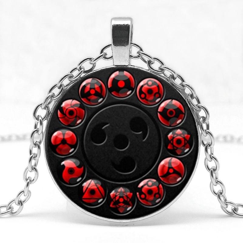 Glass Pendant Round Sharingan Eye Chain Necklace Vintage Jewelry Accessory срібний
Glass Pendant Round Sharingan Eye Chain Necklace Vintage Jewelry Accessory срібний