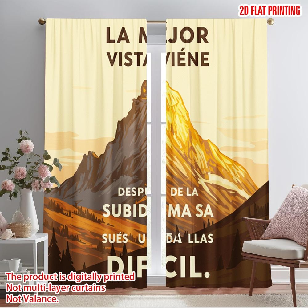 2pcs 2D flat printing Window Curtains The best view comes after the hardest climb Polyester Without Electricity All Season Party 52.50×116.00 CM 2pcs
2pcs 2D flat printing Window Curtains The best view comes after the hardest climb Polyester Without Electricity All Season Party 52.50×116.00 CM 2pcs