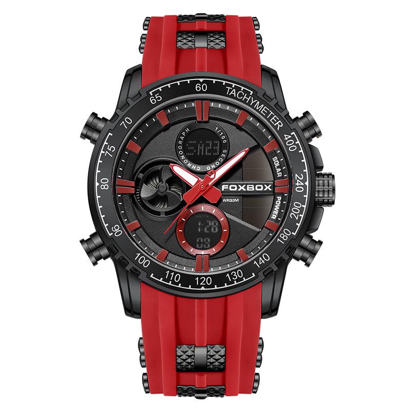 FOXBOX Men s Dual Display Luminous Waterproof Chronograph Watch чорний/червоний
FOXBOX Men s Dual Display Luminous Waterproof Chronograph Watch чорний/червоний