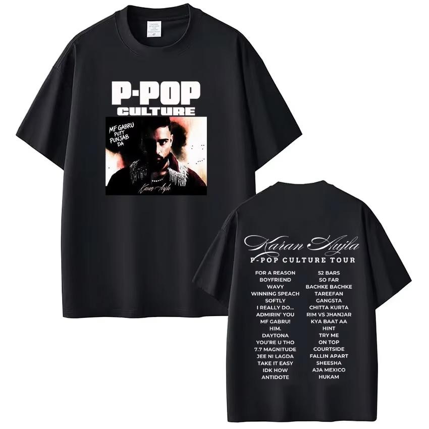 Rapper Karan Aujla PPOP Culture Tour 2026 Graphic T Shirt Unisex Women Fashion T Shirts Casual pure Cotton Hip Hop Tshirts L
Rapper Karan Aujla PPOP Culture Tour 2026 Graphic T Shirt Unisex Women Fashion T Shirts Casual pure Cotton Hip Hop Tshirts L
