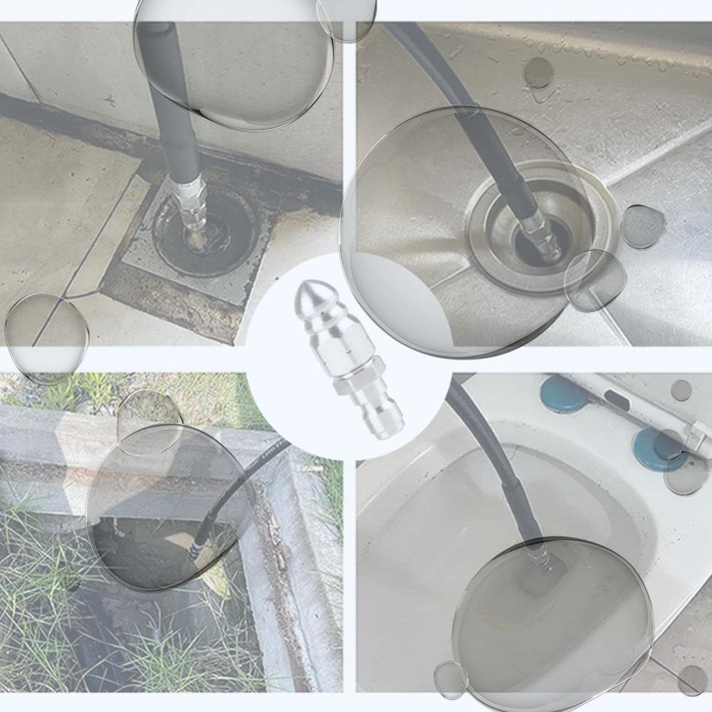 2 PCS Pressure Washer Sewer Jetter Nozzle 1/4inch Pressure Drain Jet Hose Nozzle Quickly Connector for Heavy Dirty China Mainland
2 PCS Pressure Washer Sewer Jetter Nozzle 1/4inch Pressure Drain Jet Hose Nozzle Quickly Connector for Heavy Dirty China Mainland