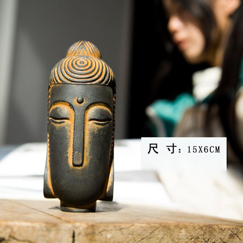 Creative Chinese style Faceless Buddha Head statue for Decor, Simulation Resin Crafts Office Wine Cabinet Study Living Room, 1Pc 15cm
Creative Chinese style Faceless Buddha Head statue for Decor, Simulation Resin Crafts Office Wine Cabinet Study Living Room, 1Pc 15cm