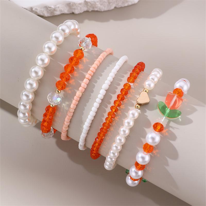 1 комплект милых богемных браслетов ручной работы из бисера для женщин и девочек, универсальные эластичные браслеты, ювелирные изделия, аксессуары, подарки
1 комплект милых богемных браслетов ручной работы из бисера для женщин и девочек, универсальные эластичные браслеты, ювелирные изделия, аксессуары, подарки