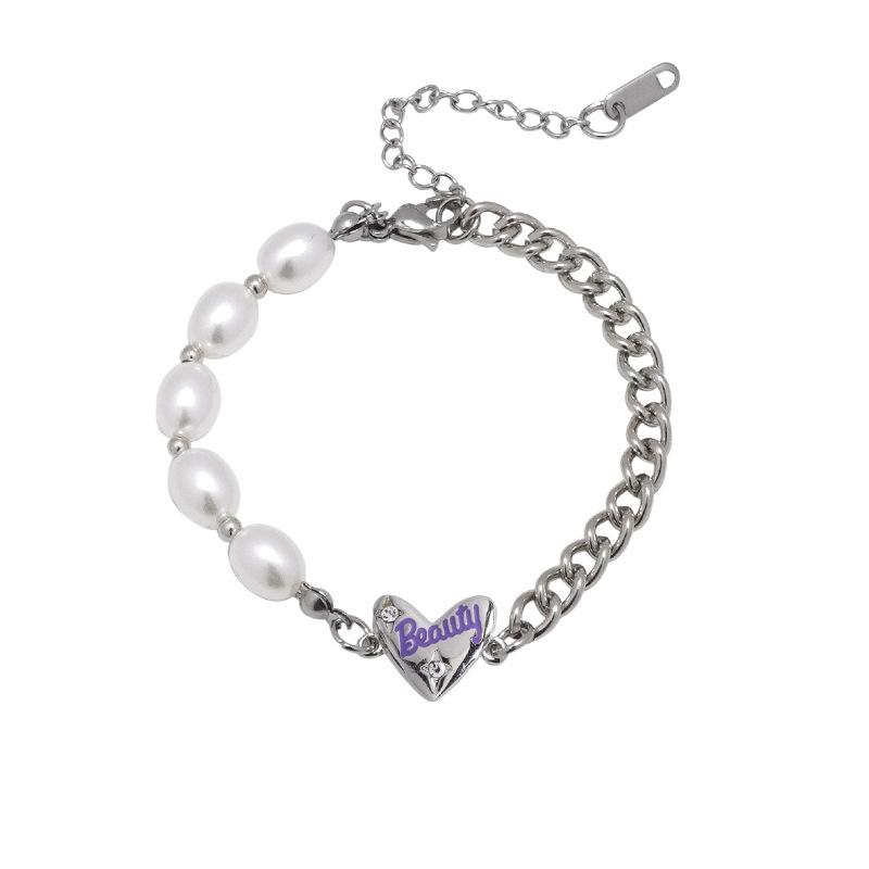 New peach heart pearl double stacked bracelet women s cold style hip hop niche design sense trendy cool accessories trendy jewelry
New peach heart pearl double stacked bracelet women s cold style hip hop niche design sense trendy cool accessories trendy jewelry