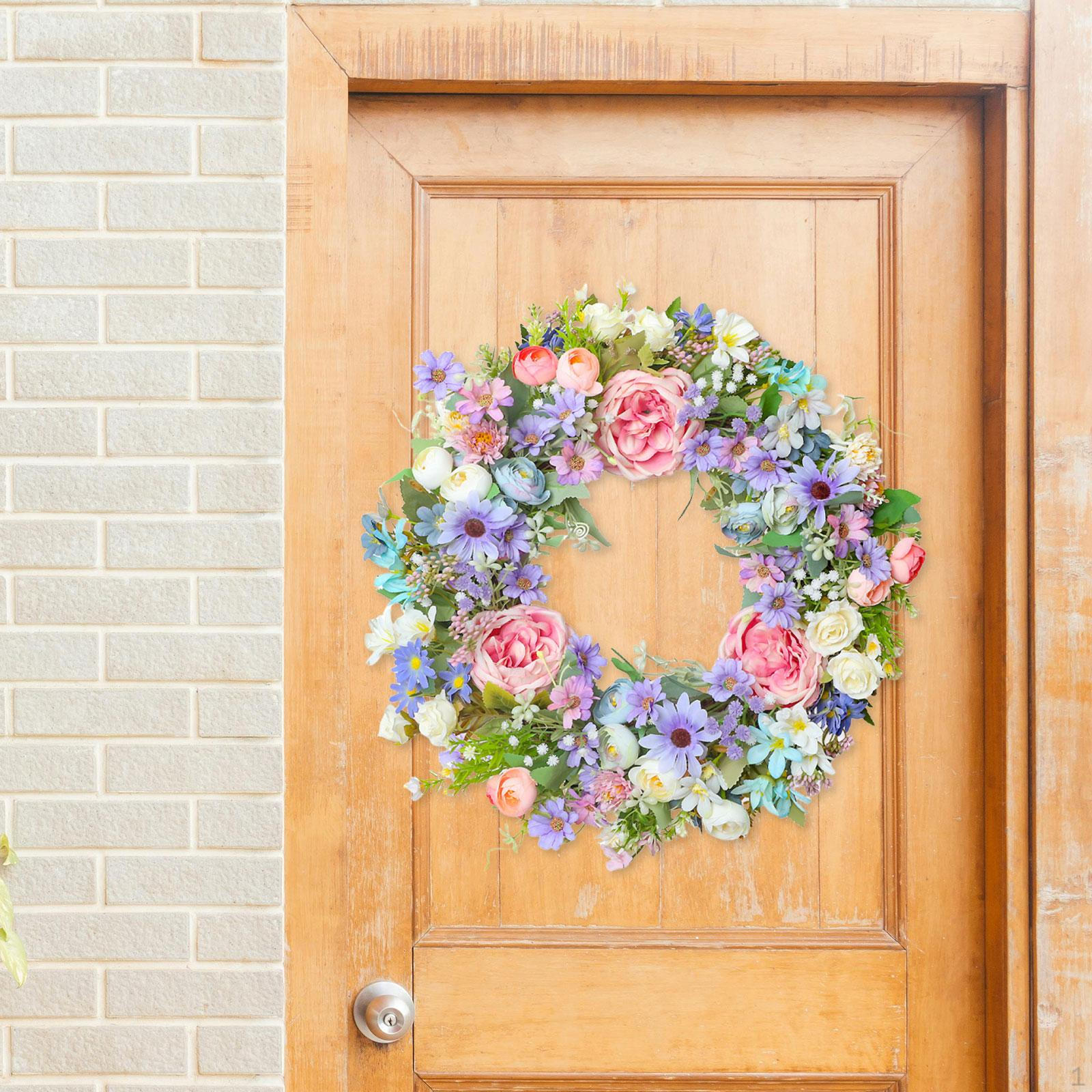 Artificial Front Door Wreath Hanging Ornament Spring Decor for Indoor Outdoor
Artificial Front Door Wreath Hanging Ornament Spring Decor for Indoor Outdoor