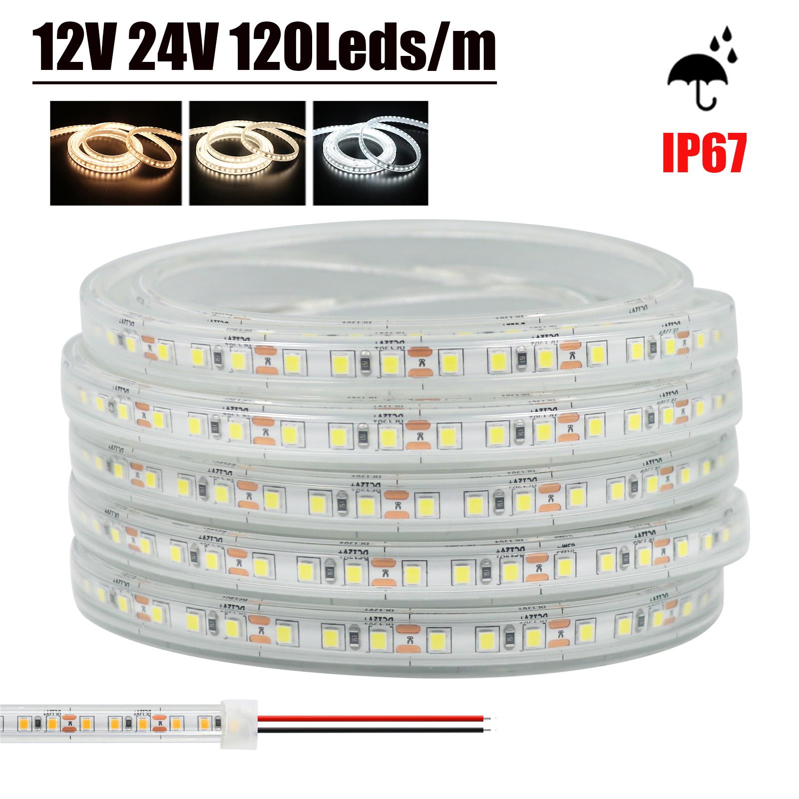 DC 12V 24V SMD 2835 120LEDs/M LED Strip IP67 Waterproof CRI 80RA 3000K 4000K 6000K Home Decor Flexible Ribbon Tape Rope Lights DC 24V&1m белый
DC 12V 24V SMD 2835 120LEDs/M LED Strip IP67 Waterproof CRI 80RA 3000K 4000K 6000K Home Decor Flexible Ribbon Tape Rope Lights DC 24V&1m белый