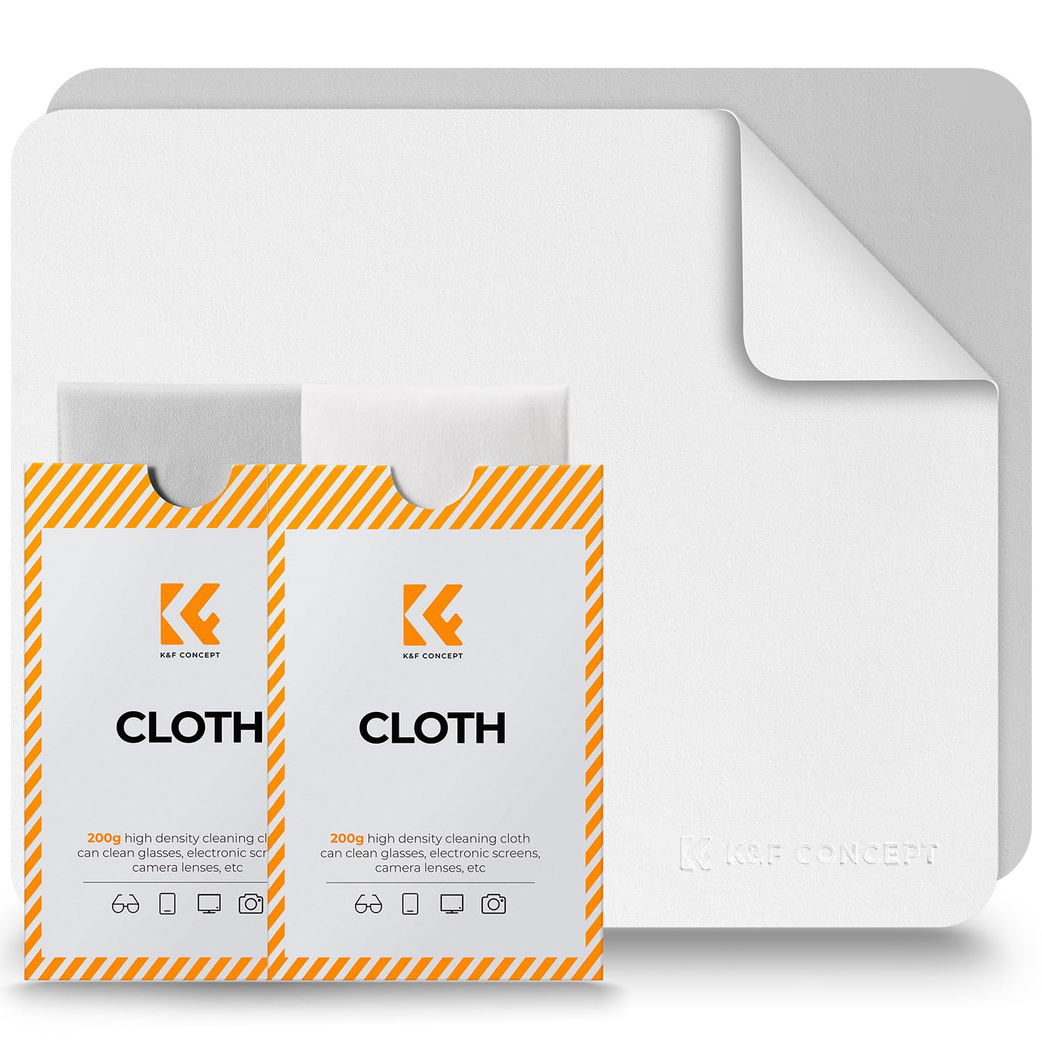 Concept Camera Cleaning Pack of High Density Individually Wrapped Envelope for Cleaning Camera LCD White 1 K&F Cloth, 2, Fabric, Microfiber, Bag,
Concept Camera Cleaning Pack of High Density Individually Wrapped Envelope for Cleaning Camera LCD White 1 K&F Cloth, 2, Fabric, Microfiber, Bag,