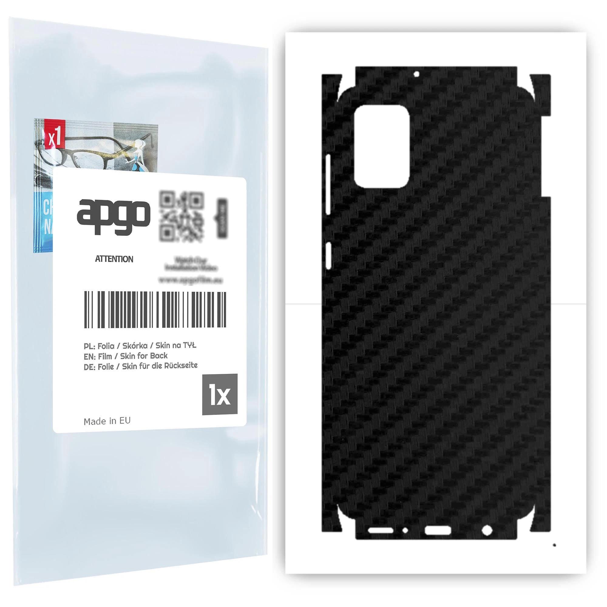 Apgo Protective Skin Sticker for the back+sides compatible with Samsung Galaxy A31, Full Wrap Film, Foil, Vinyl - Pattern Carbon Black
Apgo Protective Skin Sticker for the back+sides compatible with Samsung Galaxy A31, Full Wrap Film, Foil, Vinyl - Pattern Carbon Black