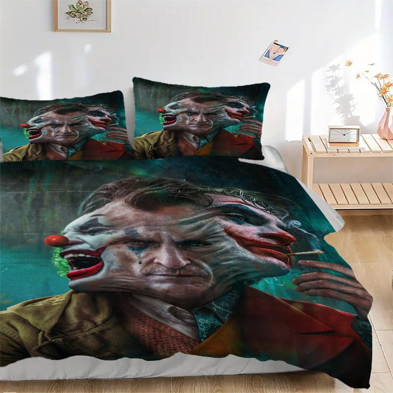 Joker Clown Smoking Bedding Set Comforter Cover Gift for Bedroom,Includes 1 Cover and 2 Pillowcases, No InsertB385 135x200cm
Joker Clown Smoking Bedding Set Comforter Cover Gift for Bedroom,Includes 1 Cover and 2 Pillowcases, No InsertB385 135x200cm