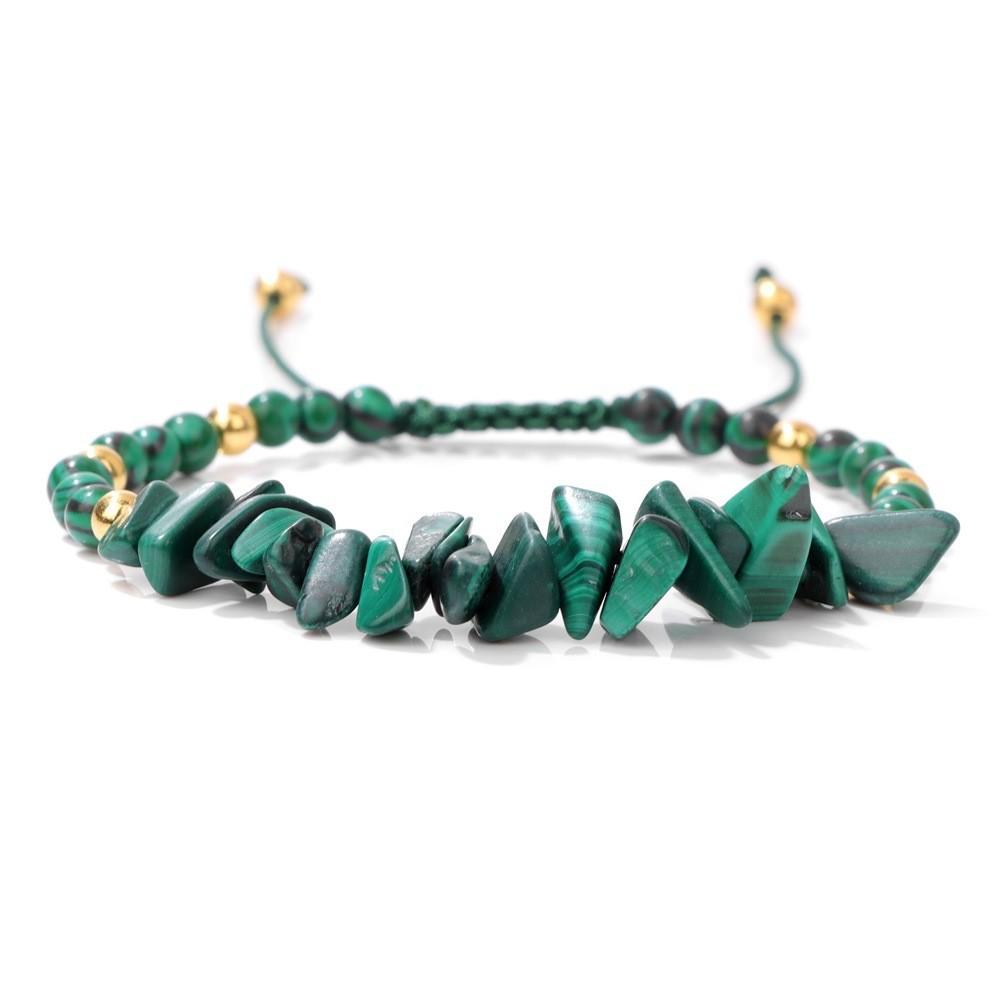 Natural Crushed Stone Bead Woven Bracelet For Women, Vintage Stone Beads One Size
Natural Crushed Stone Bead Woven Bracelet For Women, Vintage Stone Beads One Size
