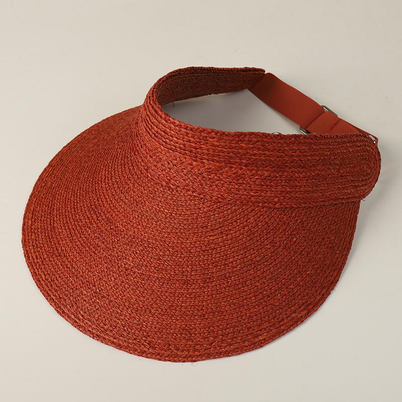 High Quality Natural Raffia Straw Empty Top Sun Visor Hat New Summer Adjustable Sports Tennis Golf Headband Casual Beach Hat помаранчевий
High Quality Natural Raffia Straw Empty Top Sun Visor Hat New Summer Adjustable Sports Tennis Golf Headband Casual Beach Hat помаранчевий